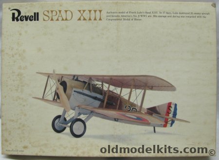 Revell 1/28 Frank Lukes Spad XIII - with Pilot and Two Crew Figures, H290 plastic model kit